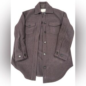 Wilfred Charcoal Wool-Blend Coat